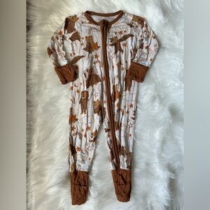 Little Sleepies Bear Romper